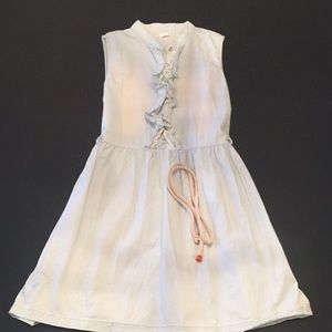 Light jean knee-length dress